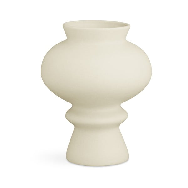 Krémově bílá keramická váza Kähler Design Kontur, výška 23 cm