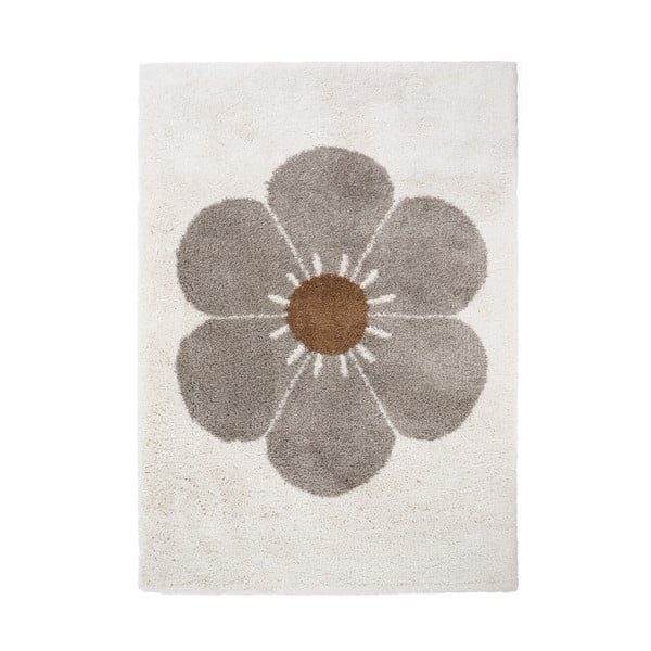 Světle šedo-krémový dětský koberec 120x170 cm Bohemian Daisy – Nattiot
