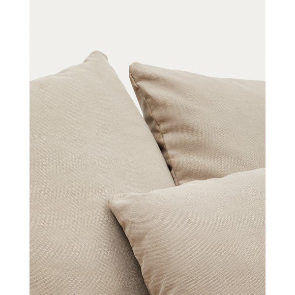 Béžové lněné křeslo Nora – Kave Home-image-1