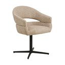 Béžové čalouněné jídelní křeslo s područkami Dover – House Nordic