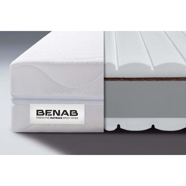 Středně tvrdá/extra tvrdá pěnová oboustranná matrace 90x200 cm BonVitality HR – BENAB-image-1
