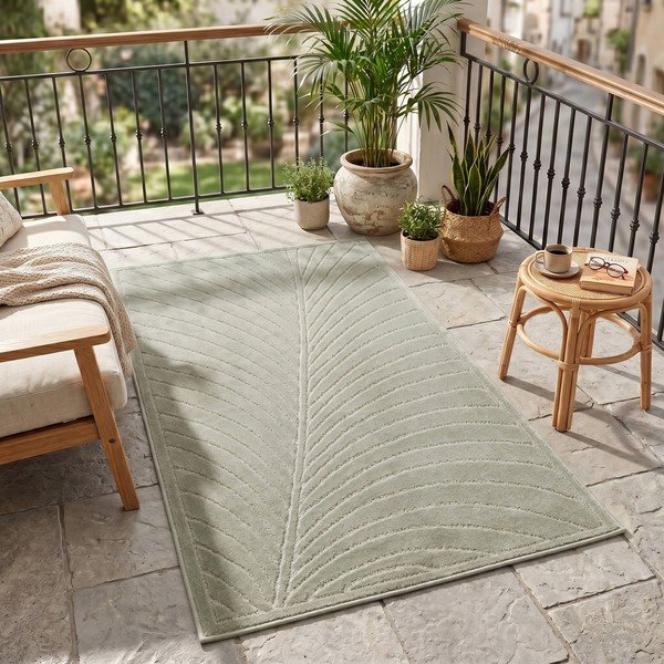 Zelený vnitřní a venkovní běhoun 80x250 cm Nova 1204 – Ayyildiz Carpets-image-1