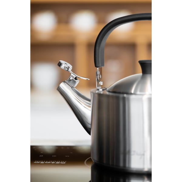 Matná nerezová varná konvice s pístem Vialli Design Diamante, 1,5 l-image-3