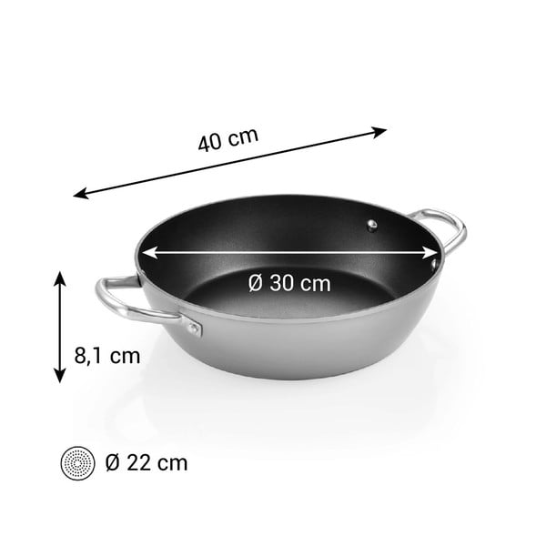 Hliníková pánev s nepřilnavým povrchem ø 30 cm GrandChef+ – Tescoma-image-1