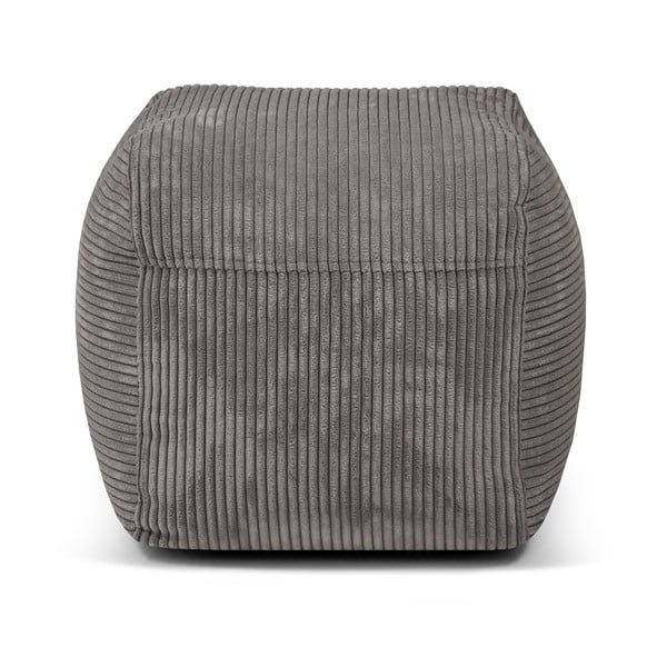 Tmavě šedý manšestrový sedací vak Plus 50 Lounge – SLOWDOWN-image-4