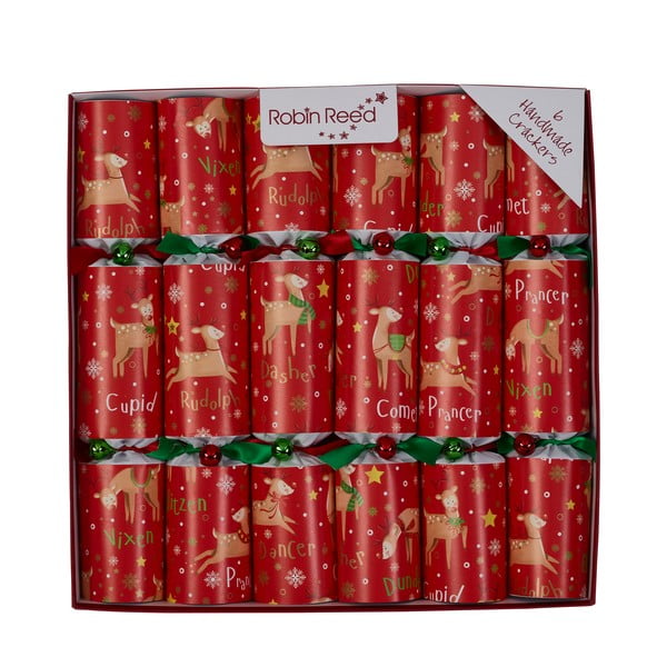 Vánoční crackery v sadě 6 ks Rudolph & Friends – Robin Reed
