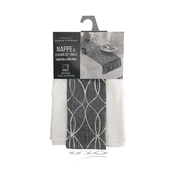 Set ubrusu a běhounu 140x250 cm Elipsa – douceur d'intérieur-image-3