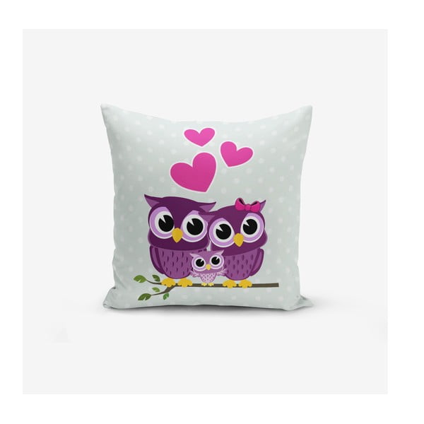 Dětský povlak na polštář 43x43 cm Owls – Mila Home