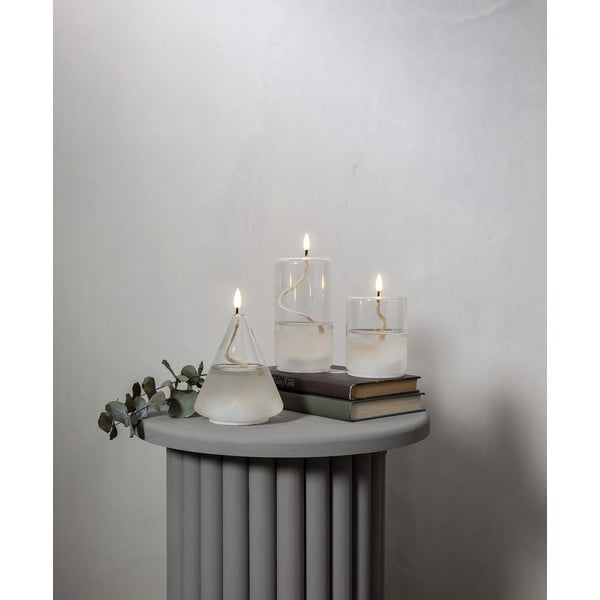 Bílá LED svíčka ve skle Star Trading Flamme Float, výška 17,5 cm-image-4