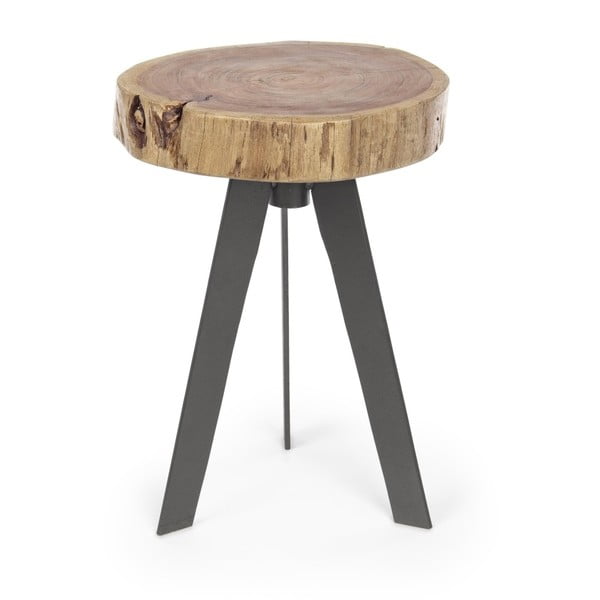 Odkládací stolek z akáciového dřeva Bizzotto Aron, Ø 32 cm