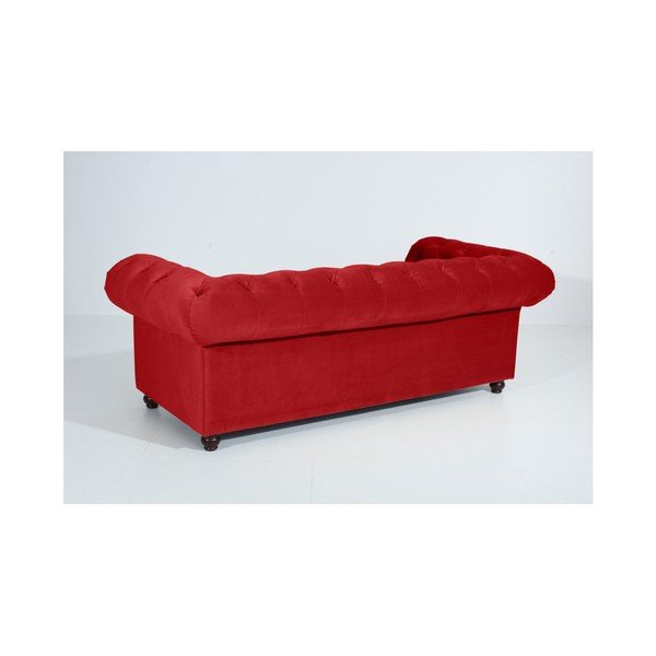 Červená pohovka Max Winzer Orleans Velvet, 216 cm-image-3