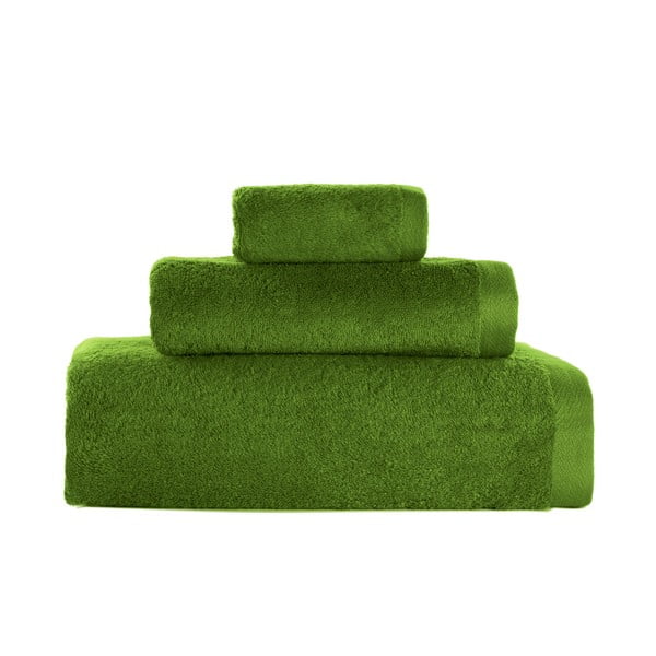 Sada 3 smaragdově zelených ručníků Artex Alfa