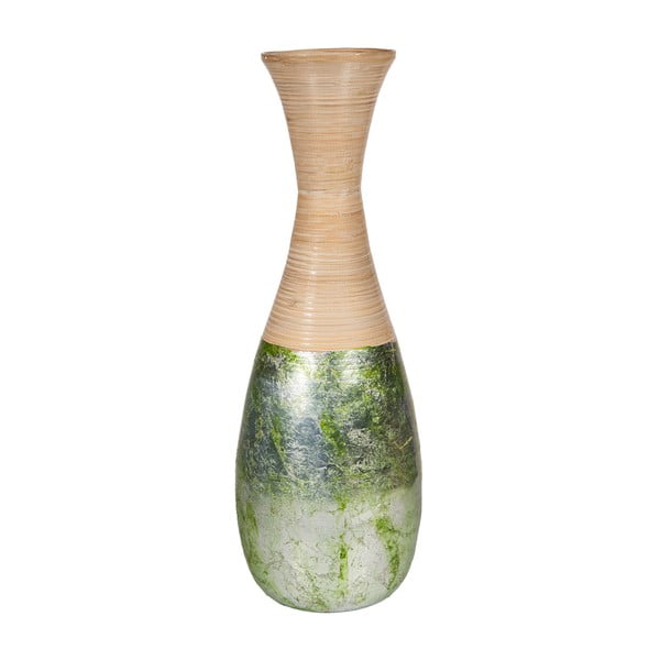 Zelená bambusová váza Simone, ø 19 cm