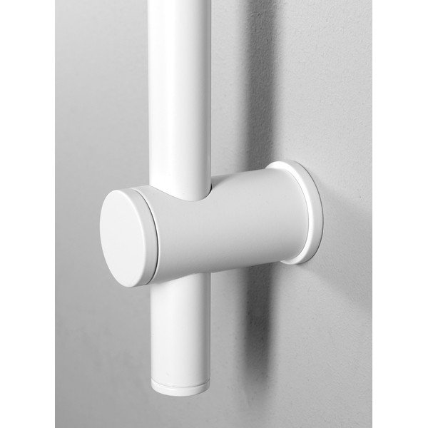 Bílá nástěnná mosazná sprchová tyč s posuvným držákem 70 cm – Sapho-image-2