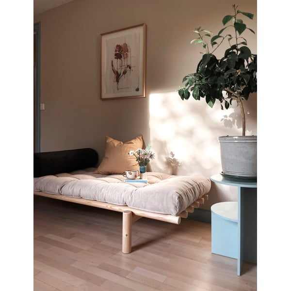 Manšestrová pohovka v hořčicovo-hnědé barvě 200 cm Next – Karup Design-image-1