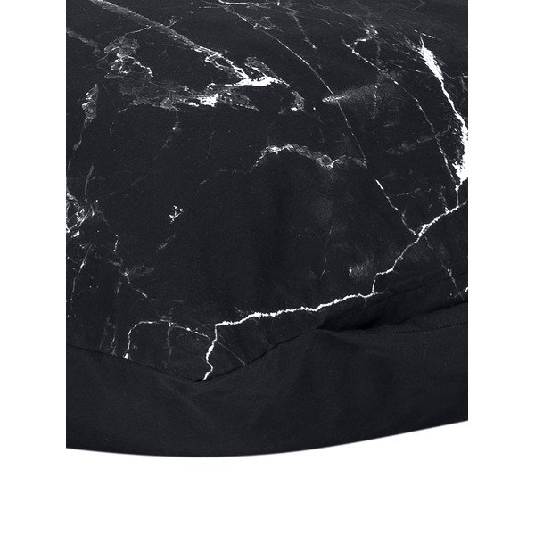 Sada 2 černých dekorativních povlaků na polštář z bavlněného perkálu Westwing Collection Malin, 40 x 80 cm-image-2