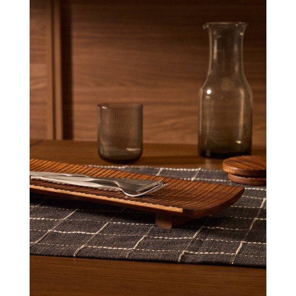 Servírovací dřevěný tác 15x38 cm Rommu – Kave Home-image-1