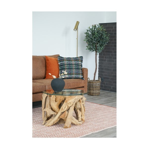 Hnědá pohovka z imitace kůže 196 cm Malaga - House Nordic-image-4