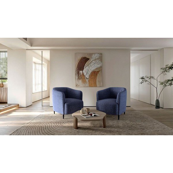 Tmavě modré křeslo Galbe – Ghado-image-1