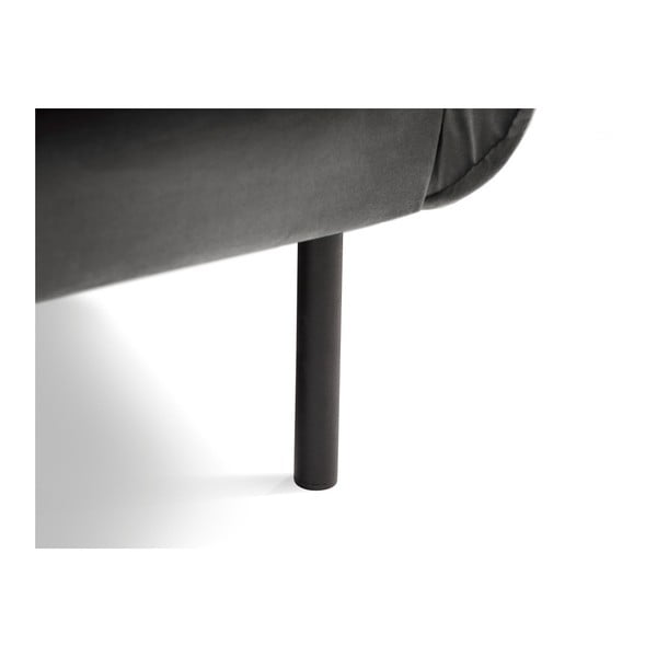 Tmavě šedé sametové křeslo Cosmopolitan Design Vienna-image-3