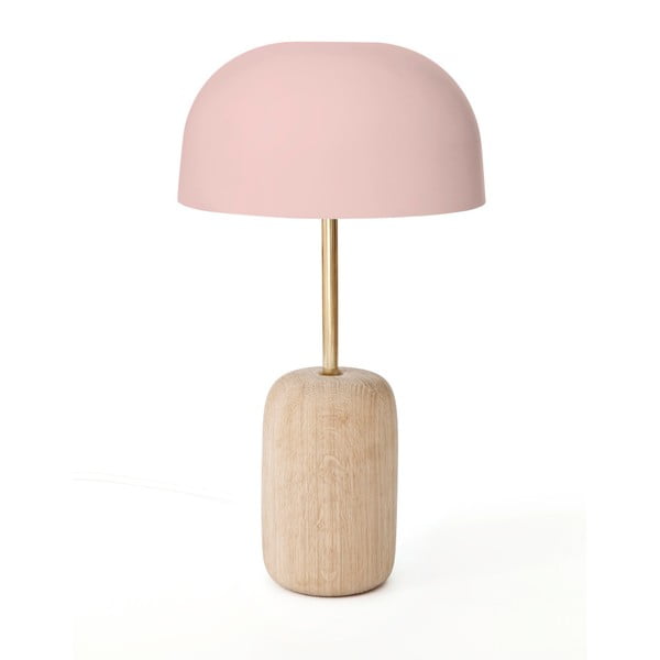 Růžová stolní lampa HARTÔ Nina