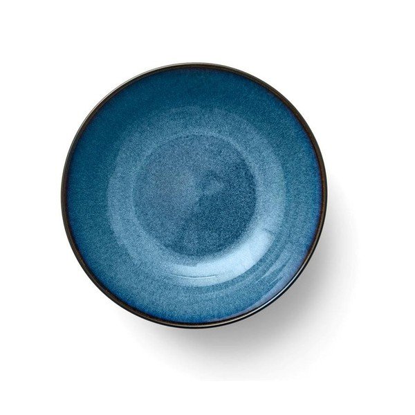 Černá/modrá servírovací miska z kameniny 1,8 l Gastro Dark Blue/Black – Bitz-image-1