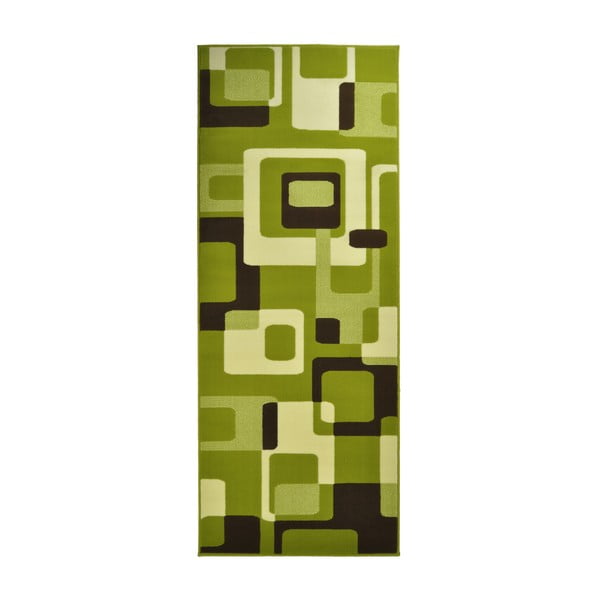Zelený koberec běhoun 300x80 cm Retro - Hanse Home
