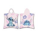 Světle růžové bavlněné dětské pončo Lilo and Stitch – Jerry Fabrics