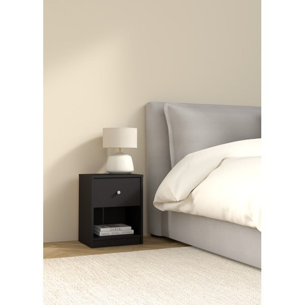 Černý noční stolek May – Tvilum-image-1