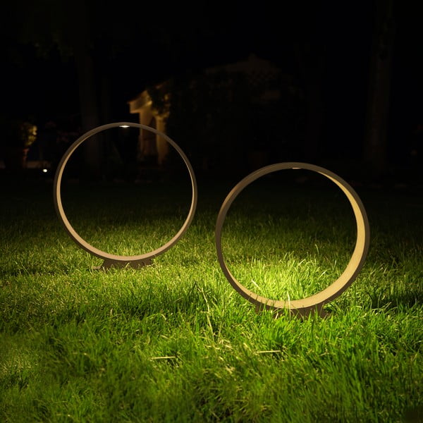 Černá stojací lampa SULION Nala, ø 40 cm-image-3