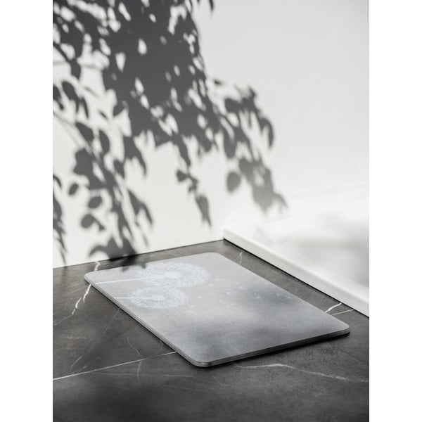 Šedá koupelnová předložka z křemeliny 39x60 cm Astera – Wenko-image-1