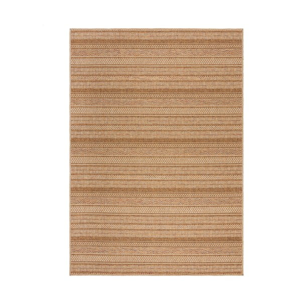 Vnitřní a venkovní koberec v přírodní barvě 200x290 cm Farah Stripe – Flair Rugs