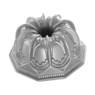 Forma na bábovku ve stříbrné barvě Nordic Ware Cathedral, 2,1 l