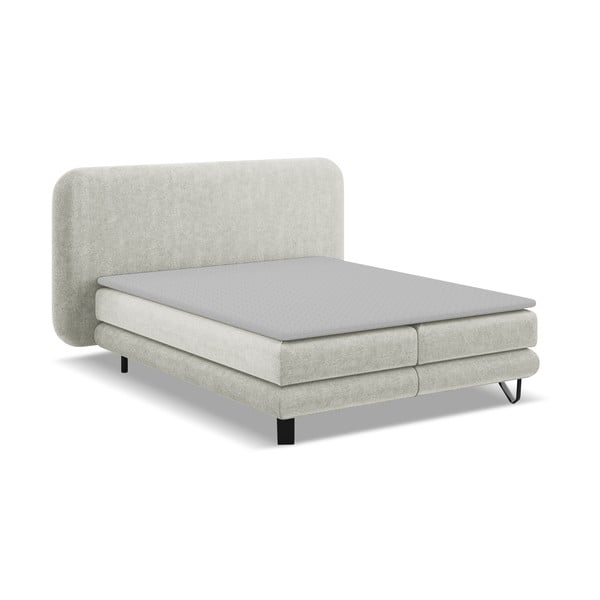 Béžová boxspring postel 180x200 cm Ilima – Makamii