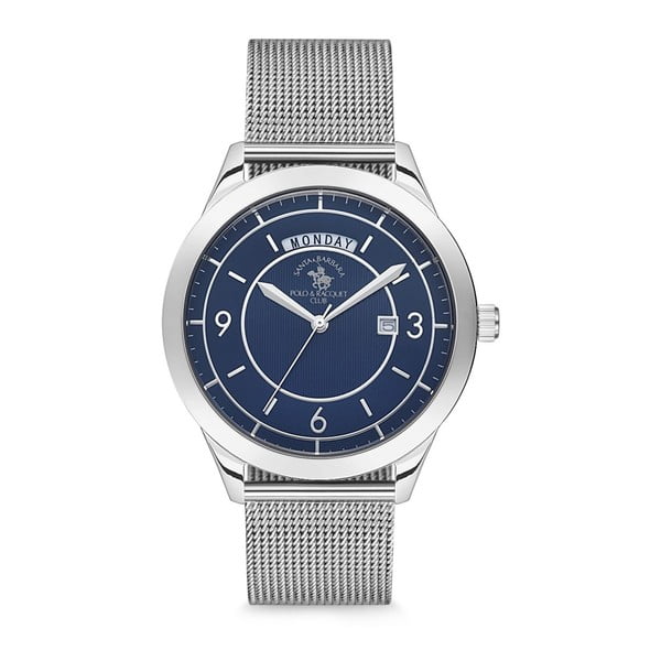 Pánské hodinky stříbrné barvy Santa Barbara Polo & Racquet Club Sportsman