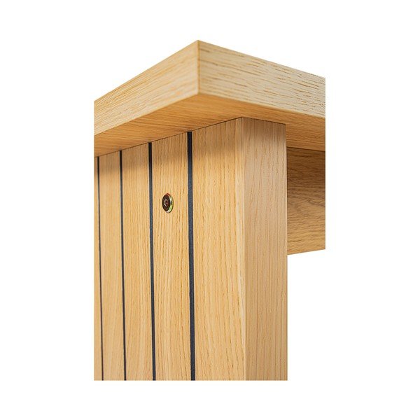 Konferenční stolek s deskou v dubovém dekoru v přírodní barvě 60x120 cm Stripe – Woodman-image-1