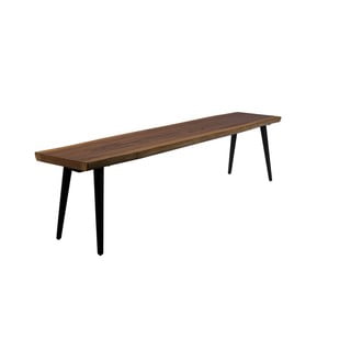 Lavice s černými ocelovými nohami Dutchbone Alagon, délka 180 cm
