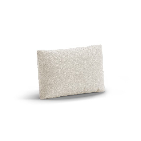 Bílý polštář na gauč z textilie bouclé Poppy – Micadoni -image-1