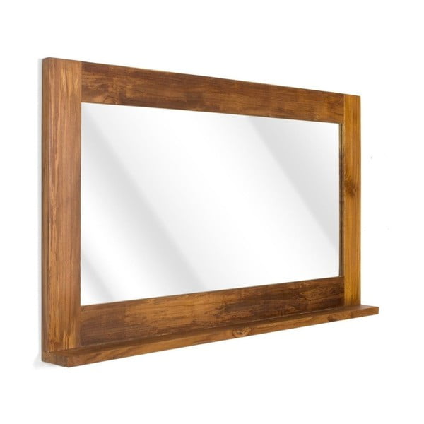 Zrcadlo s rámem z teakového dřeva SOB Masya