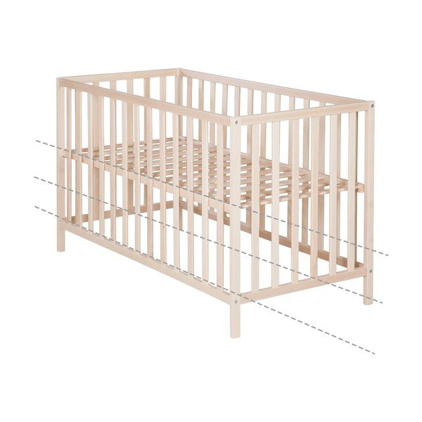 Postýlka v přírodní barvě 60x120 cm Cosi – Roba-image-3