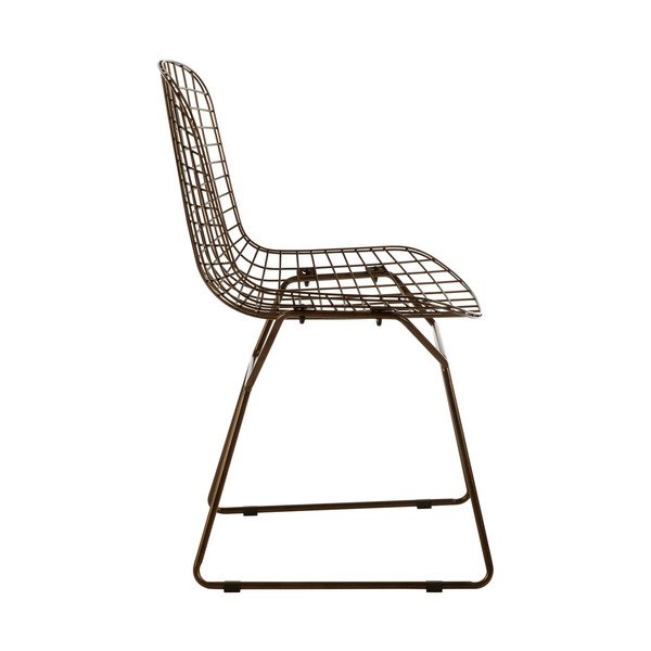 Kovová jídelní židle v bronzové barvě District – Premier Housewares-image-4