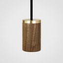 Tmavě hnědé závěsné svítidlo ø 5 cm Knuckle – tala