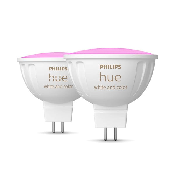 Smart žárovky v sadě 2 ks GU 5,3, 6 W White and color ambiance – Philips Hue-image-1