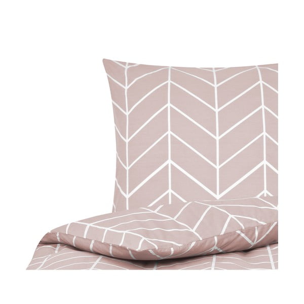 Růžové bavlněné povlečení na jednolůžko by46 Mirja, 155 x 220 cm-image-2