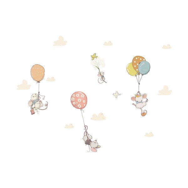 Dětské samolepky na zeď Ambiance Flying Mouse-image-2