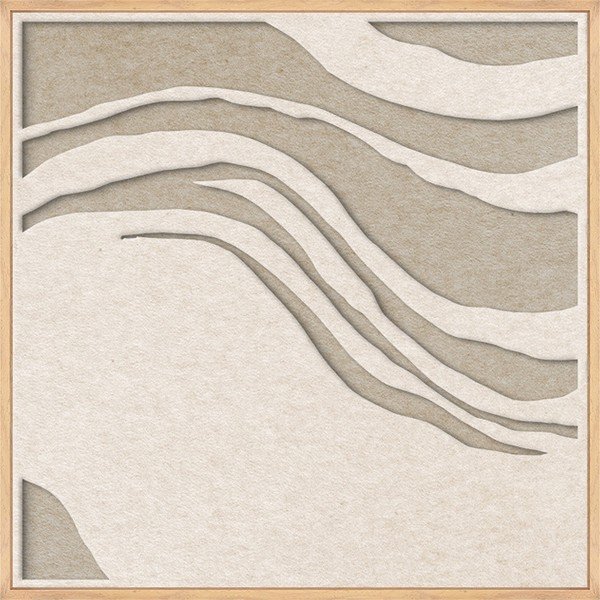 3D obraz s rámem/akustický 62x62 cm Sacred Silence 2 – Malerifabrikken