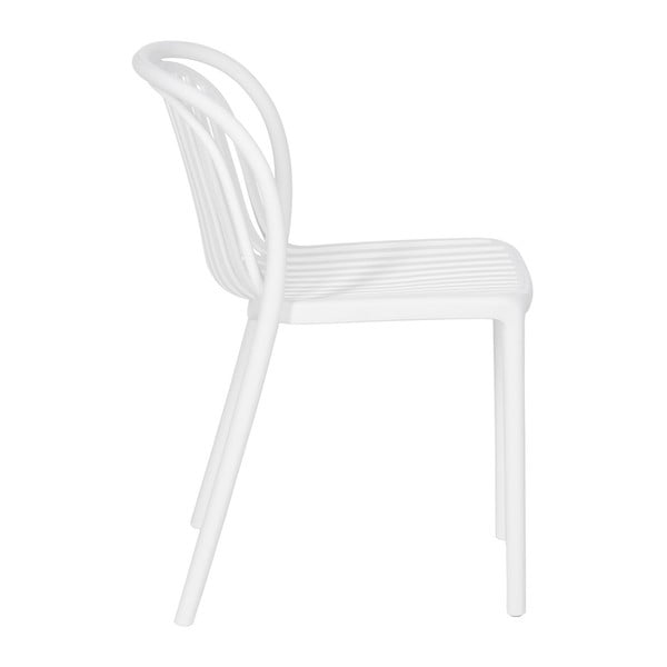 Bílá plastová jídelní židle Alia – Ixia-image-2