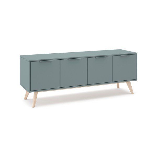 TV stolek šedozelený 140x53x40 cm Pisco – Marckeric-image-2