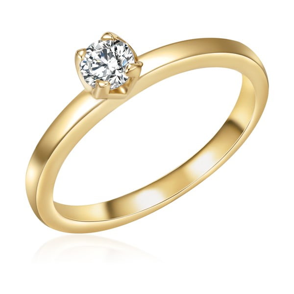 Dámský prsten zlaté barvy Tassioni Kim, vel. 58