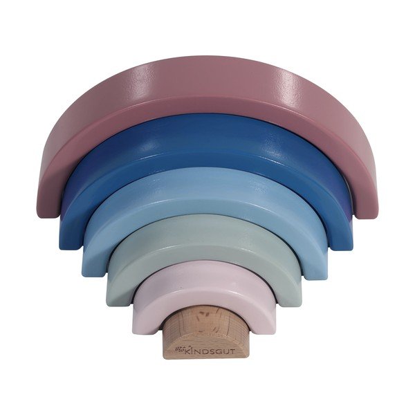 Dřevěná skládací hračka Kindsgut Rainbow-image-3